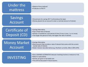 Savings Alternatives